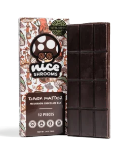 nice dark matter mushroom chocolate bar