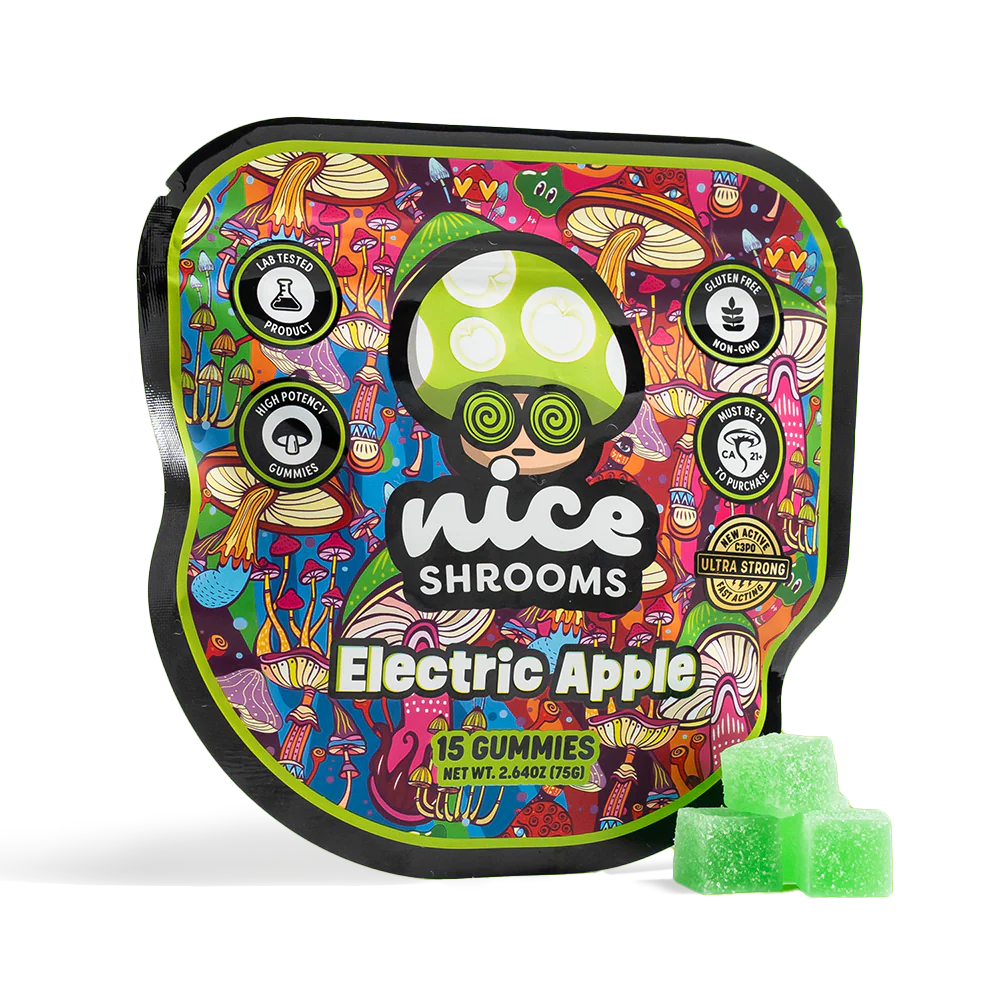 nice electric apple mushroom gummies nice electric apple mushroom gummies