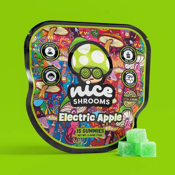 nice electric apple mushroom gummies nice electric apple mushroom gummies